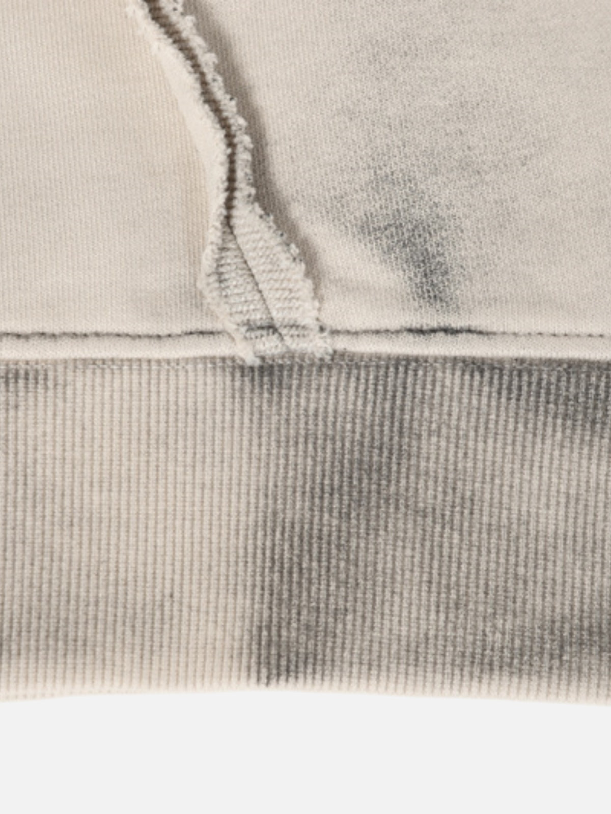 Haaura Asymmetrical Zip Frayed Hoodie
