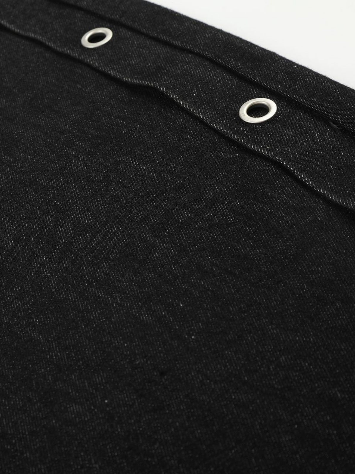 Haaura Grommet Side Button-Fly Barrel Jeans
