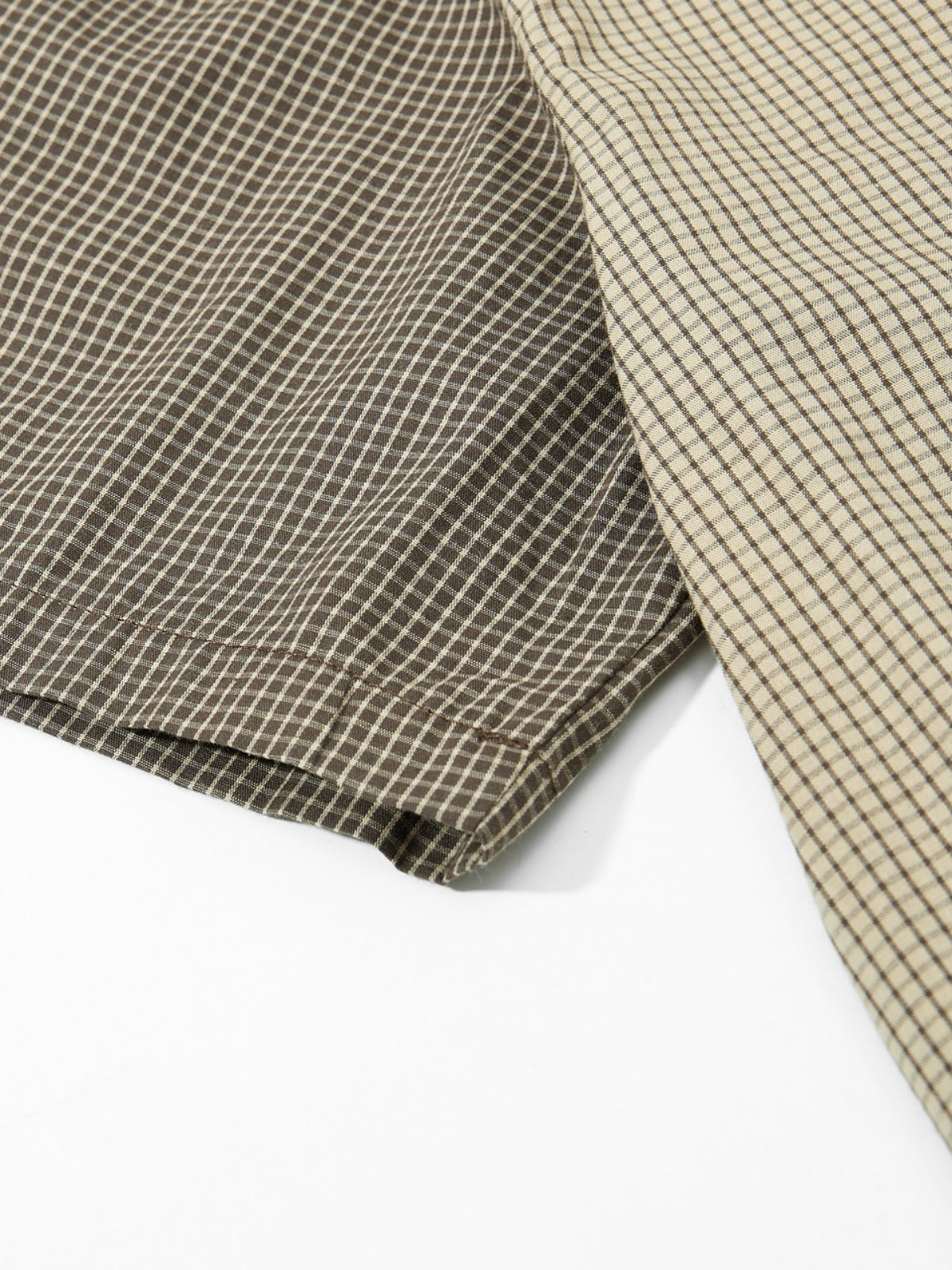 Haaura Deconstructed Plaid Detachable Tie Detail Shirt