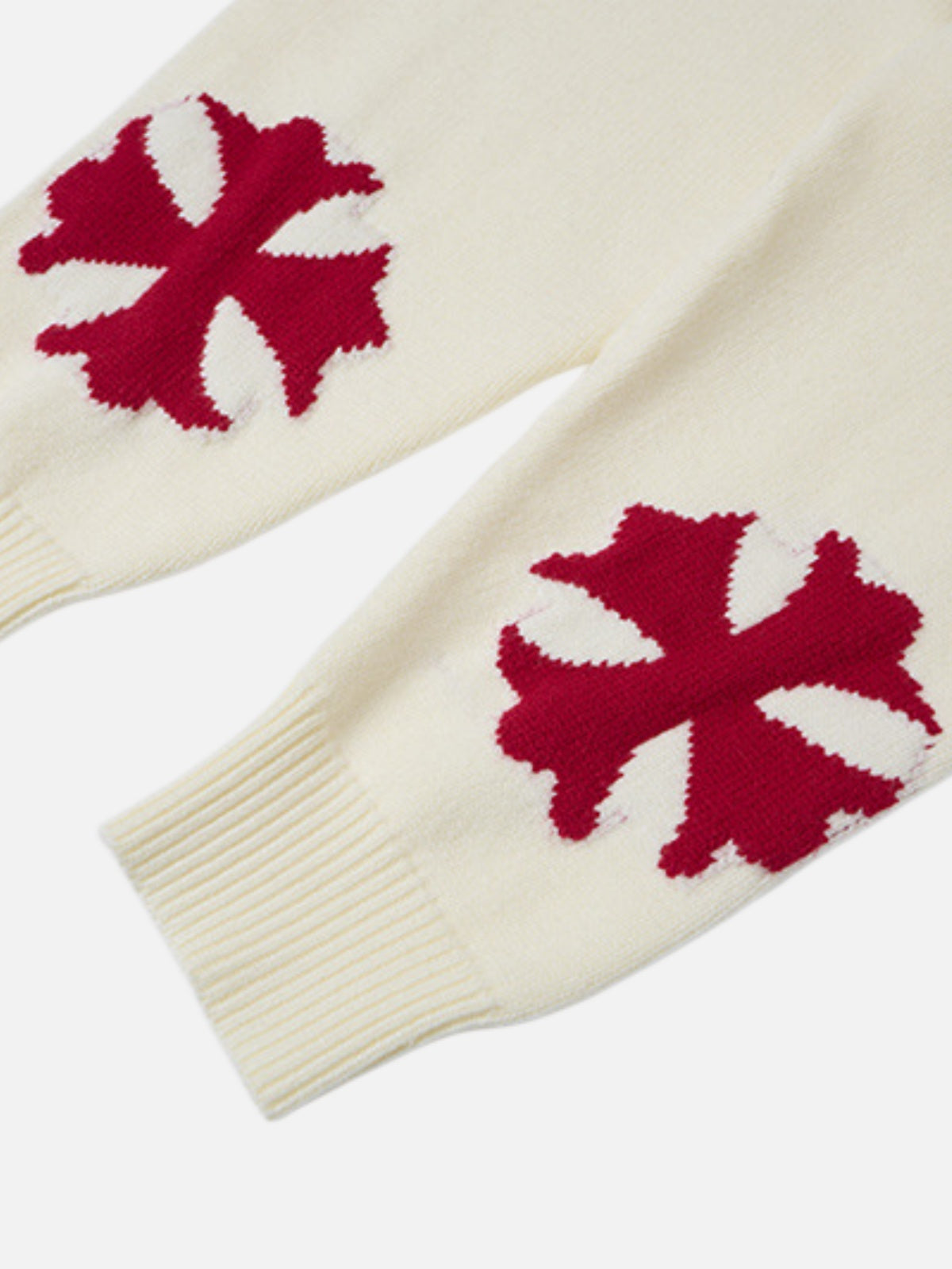 Haaura Sleeve Cross Graphic Sweater