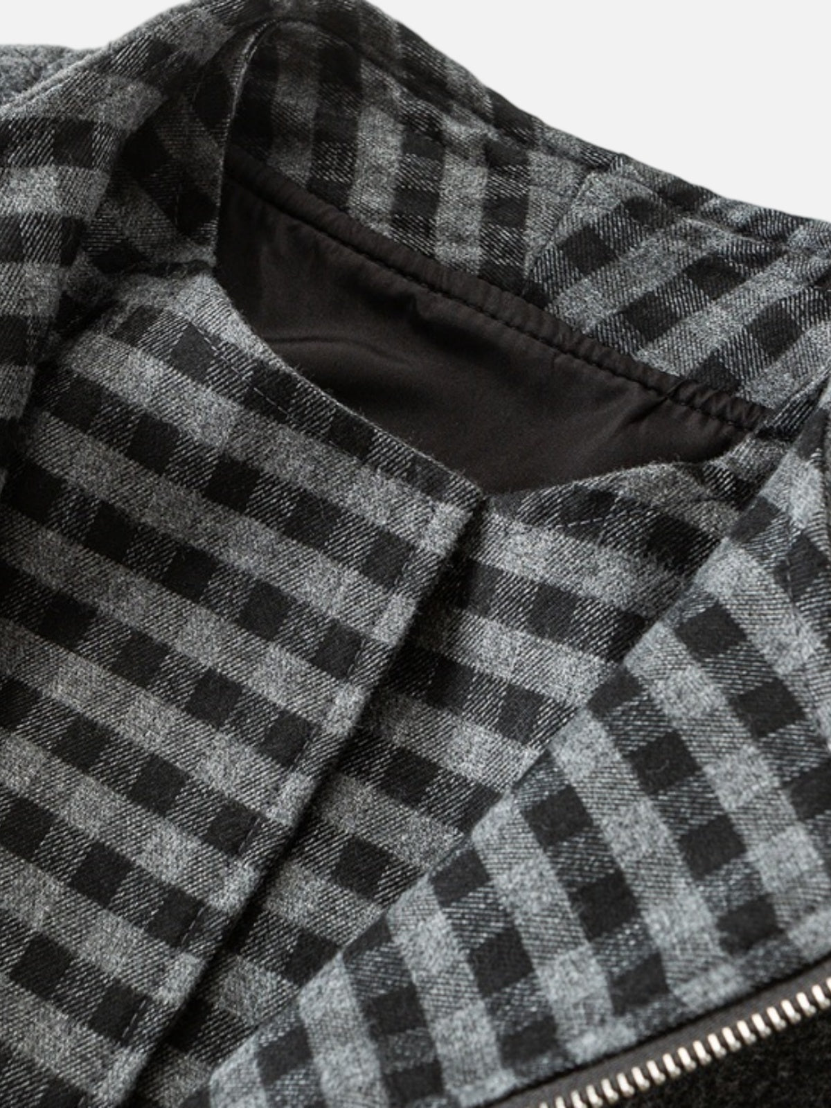 Haaura Tweed Zip Up Jacket