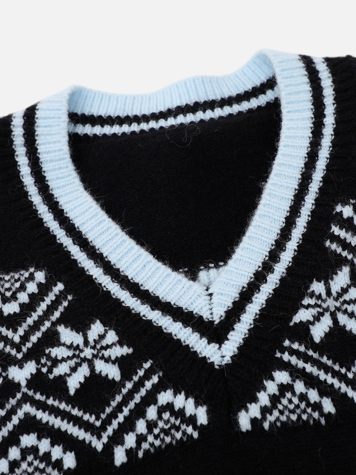 Haaura Fair Isle V-Neck Sweater
