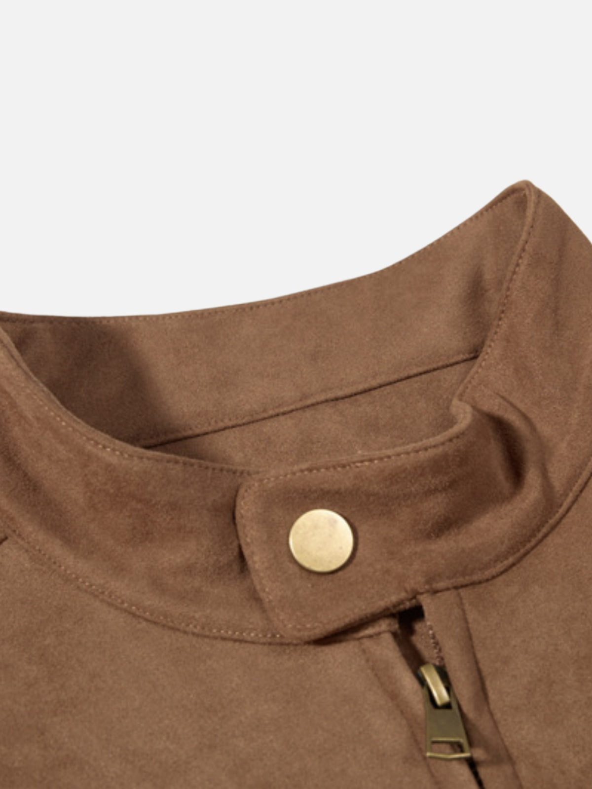 Haaura Suede Zip Up Jacket
