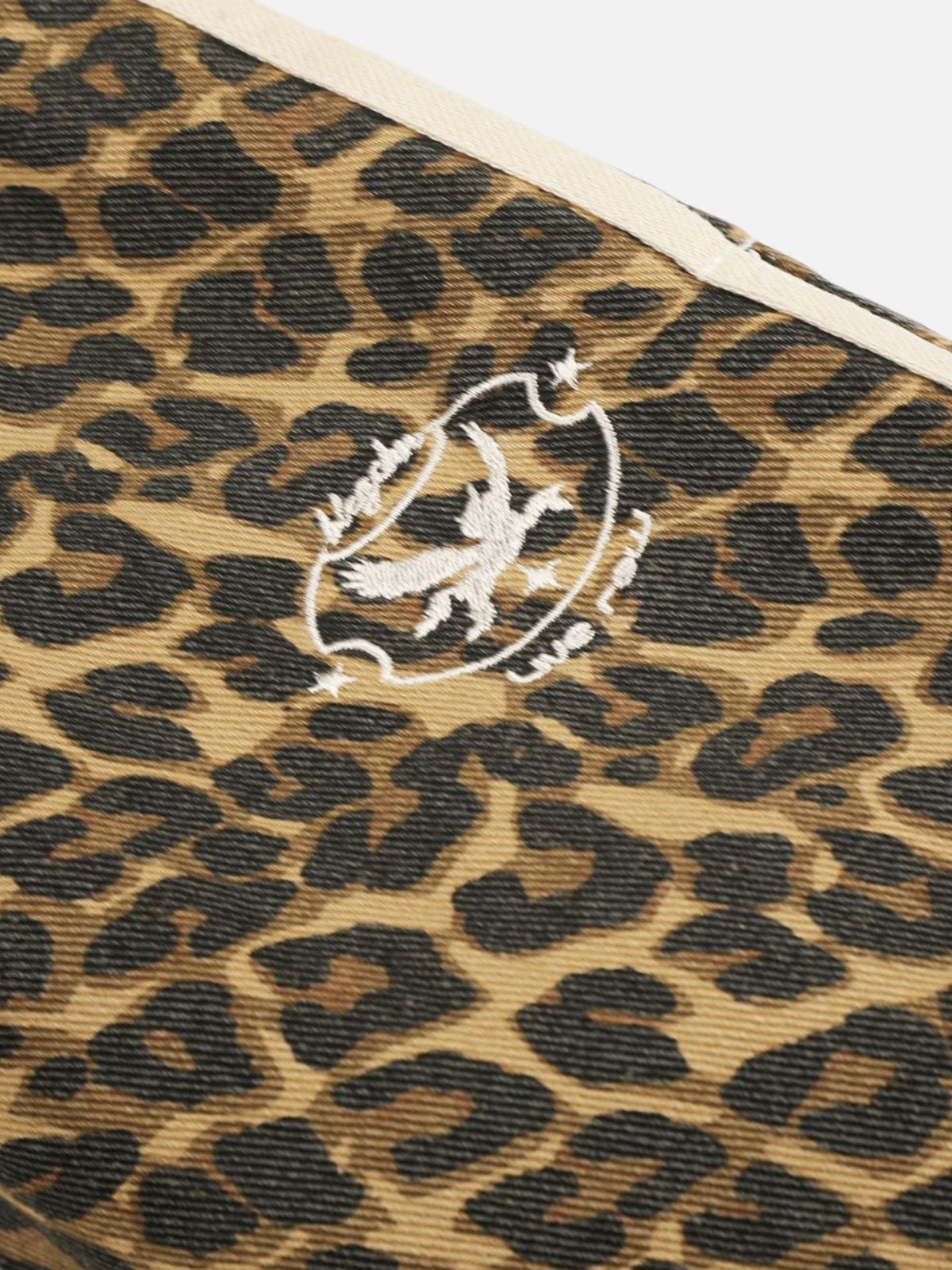 Haaura Contrast Waist Leopard Sweatpants