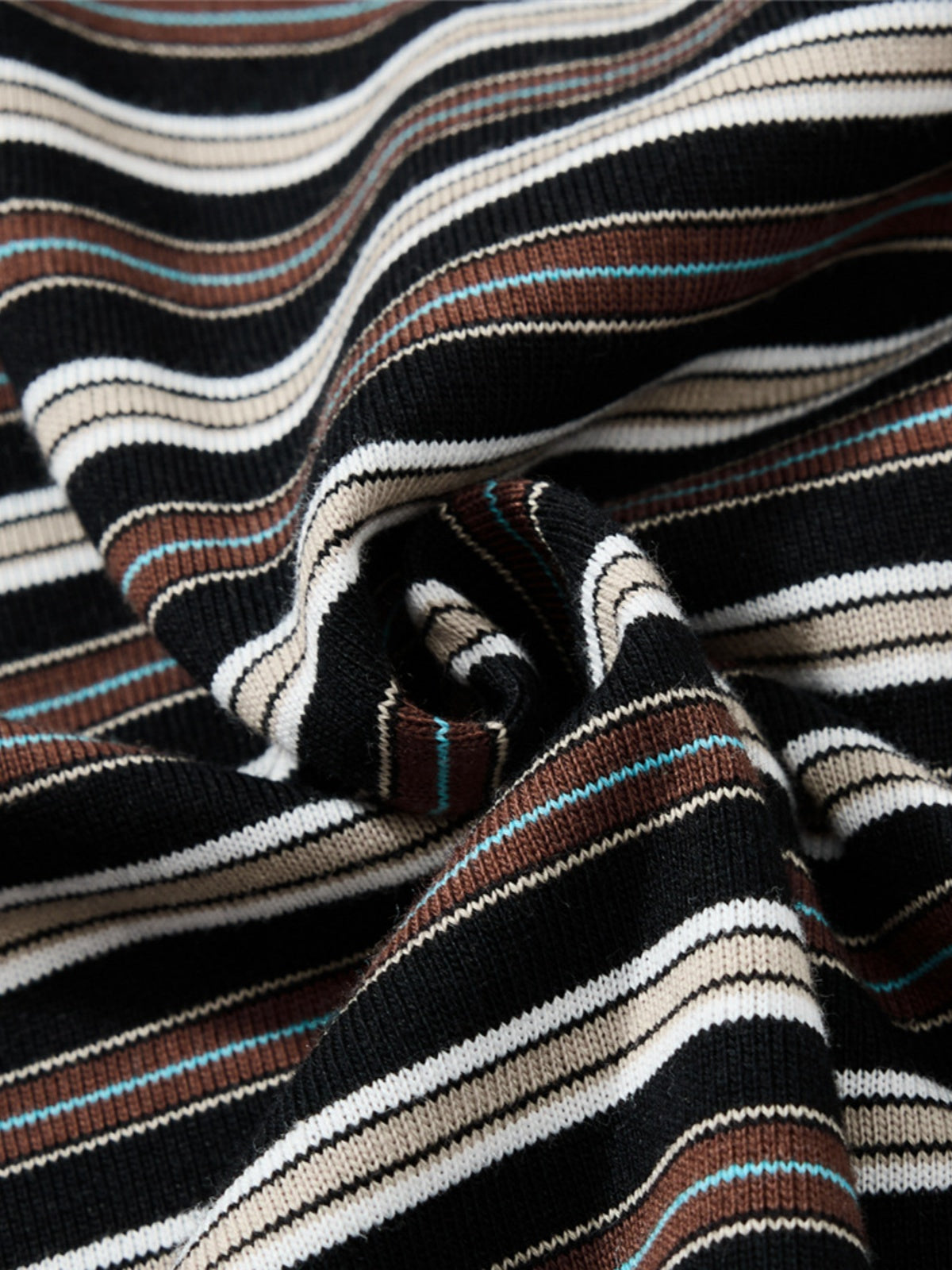 Haaura Layered Stripe Henley Tee