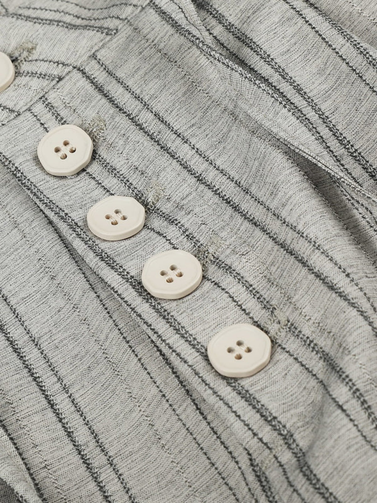 Haaura Striped Button Fly Pants