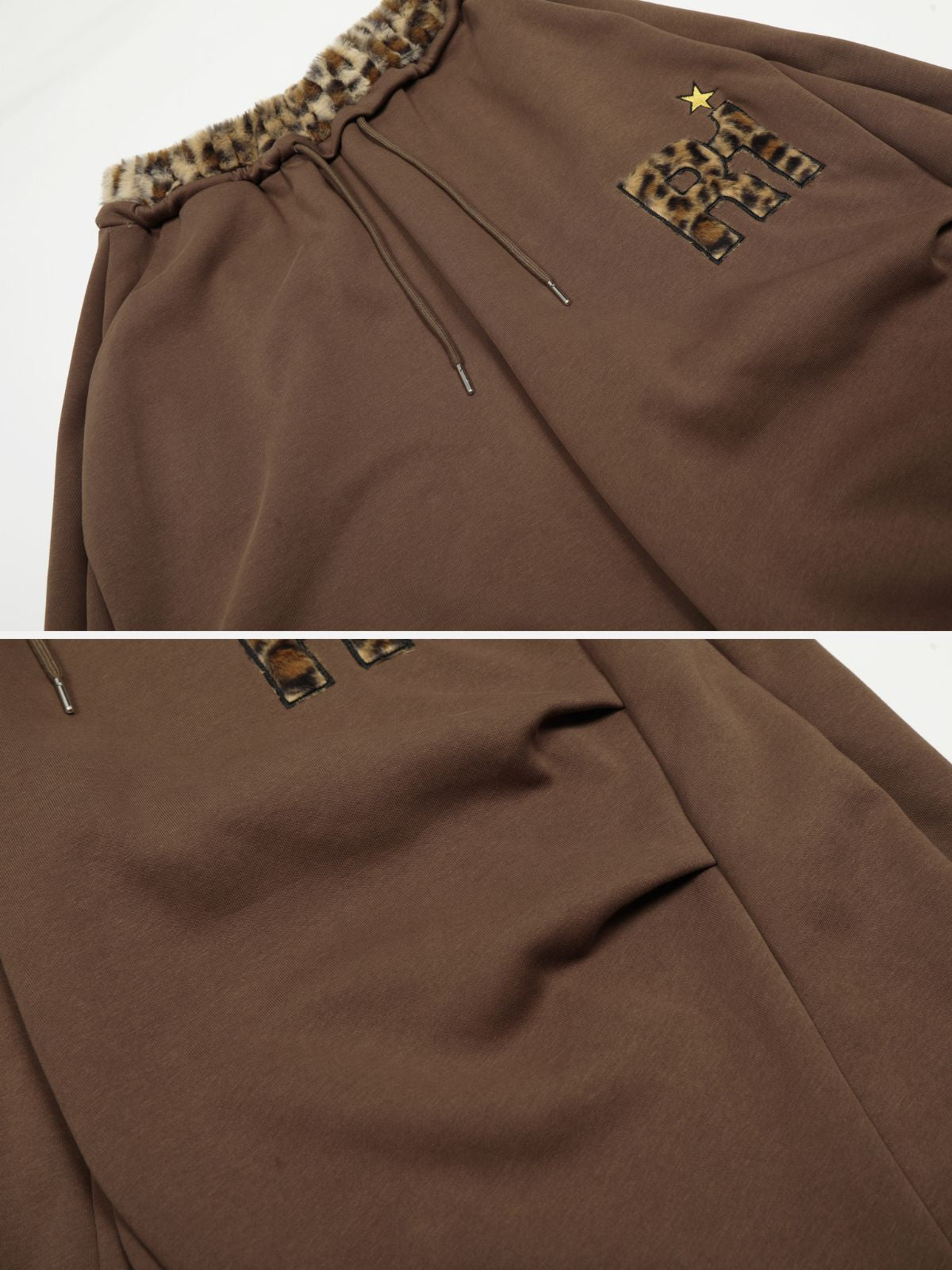 Haaura R Leopard Accent Baggy Pants