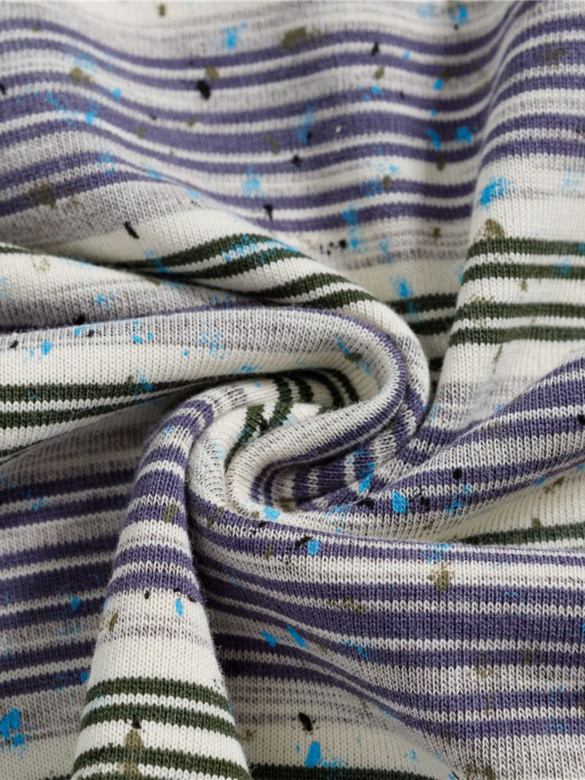 Haaura Stripe Speckled Graphic Tee