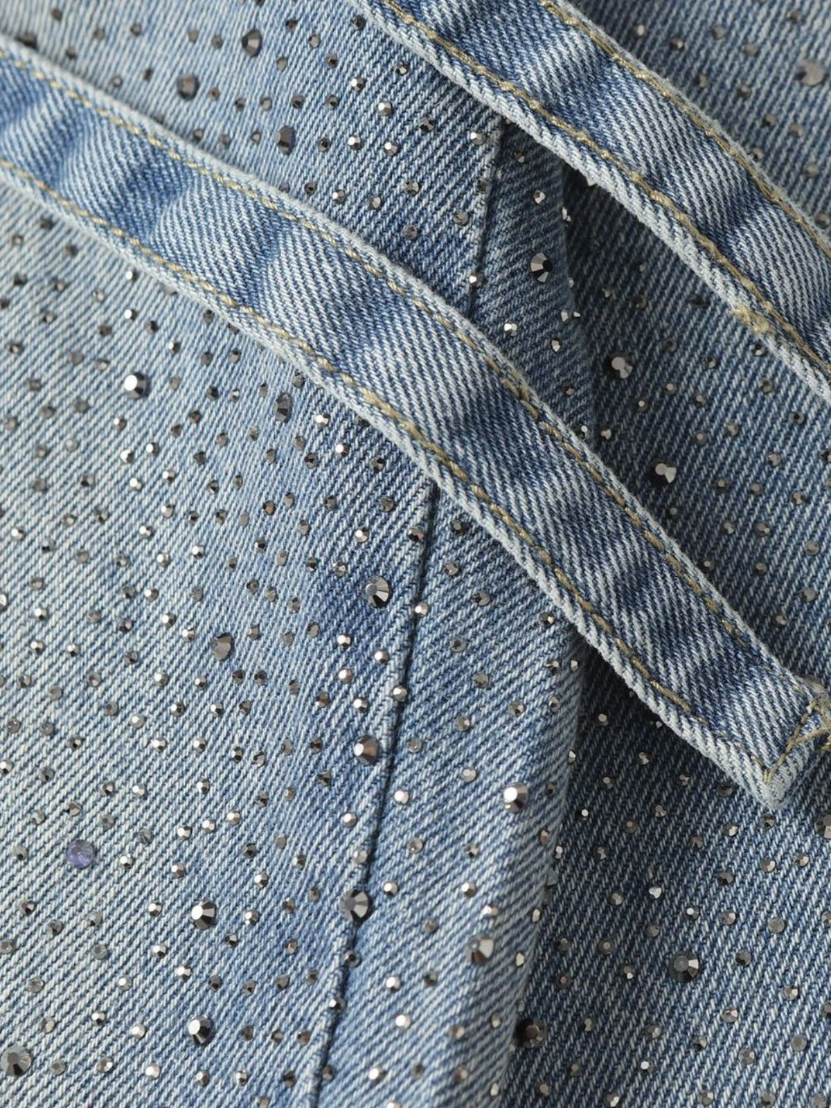 Haaura Baggy Rhinestone Jeans