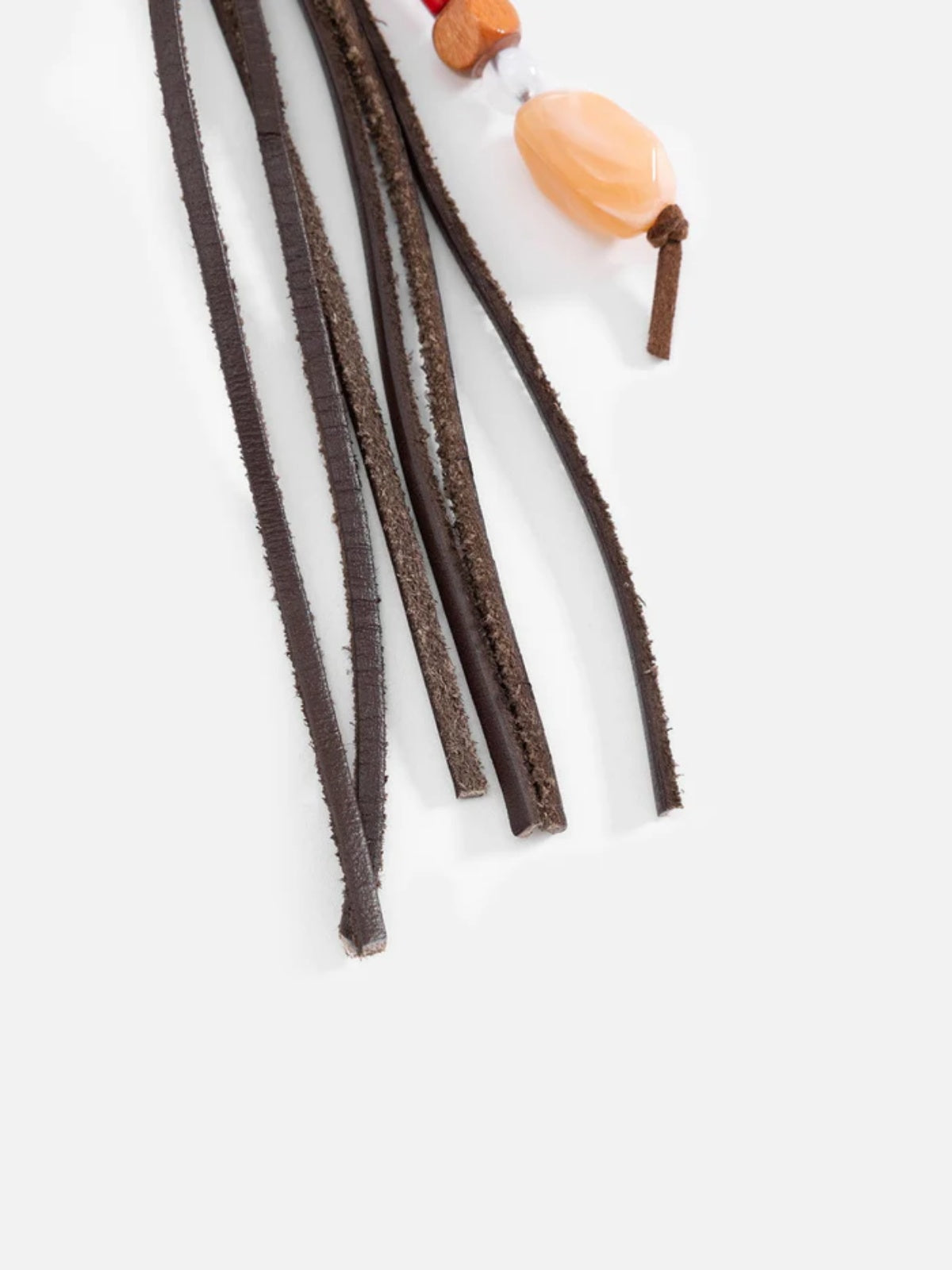 Beaded Dice Tassel Keychain
