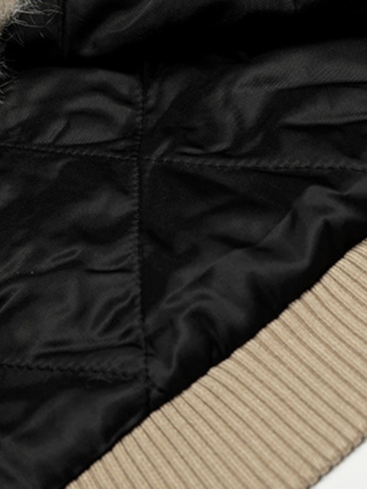Haaura Fur-Trim Hooded Zip-Up Jacket