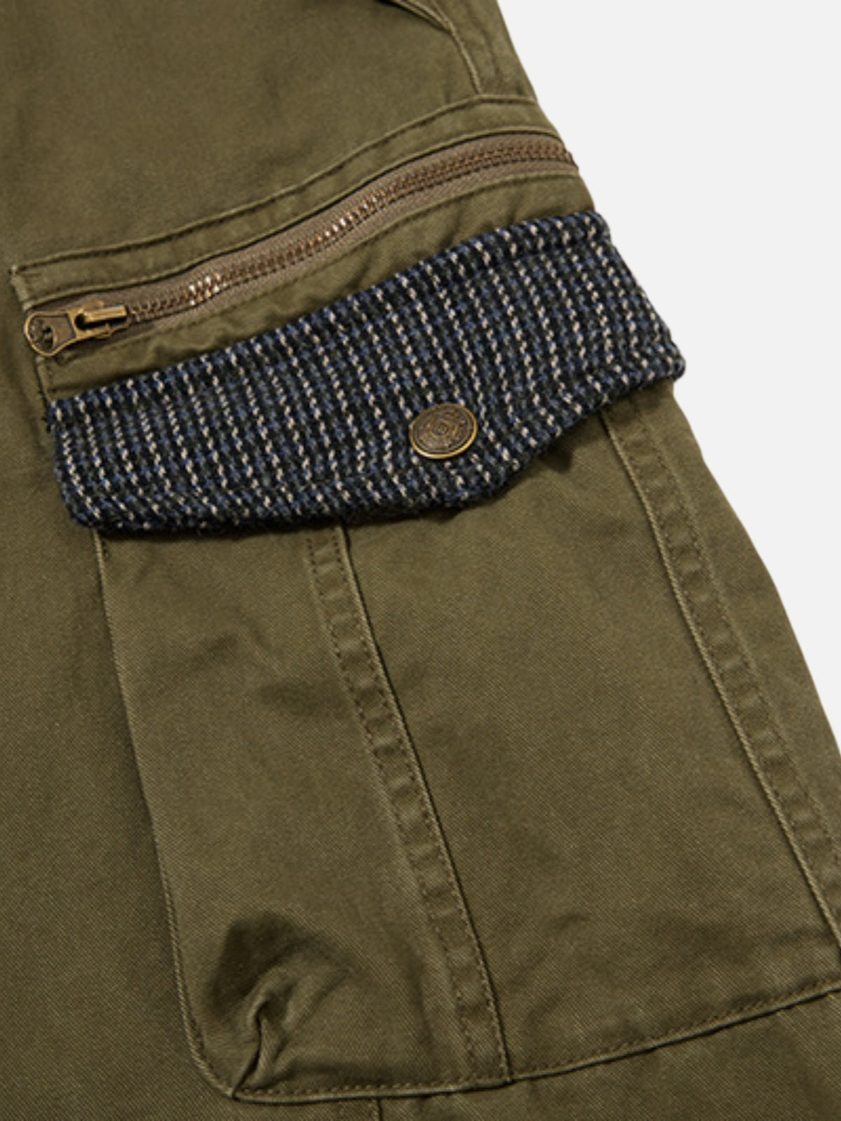 Haaura Zipper Cargo Baggy Pants