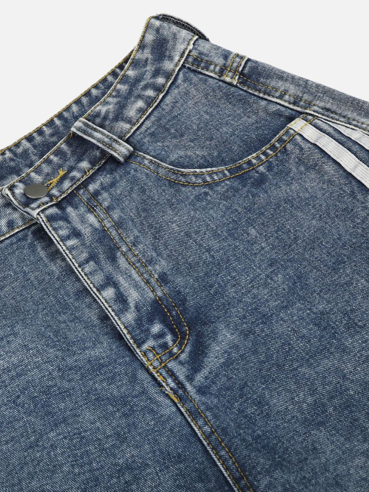 Haaura Side Stripe Star Baggy Barrel Jeans