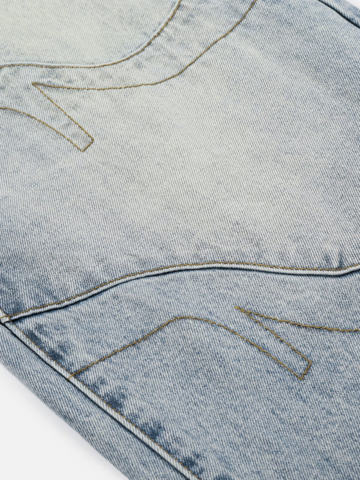 Haaura Ribbed Waistband Jeans