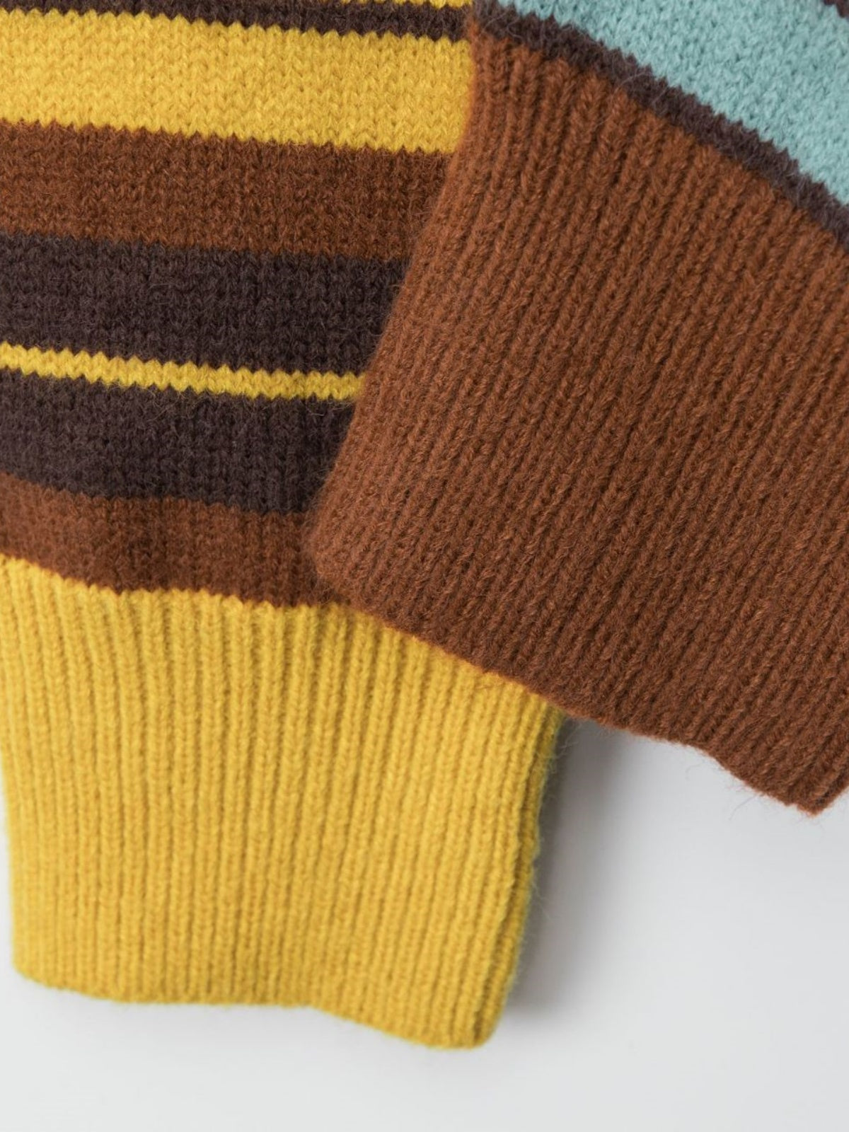 Haaura Color Block Polo Cardigan