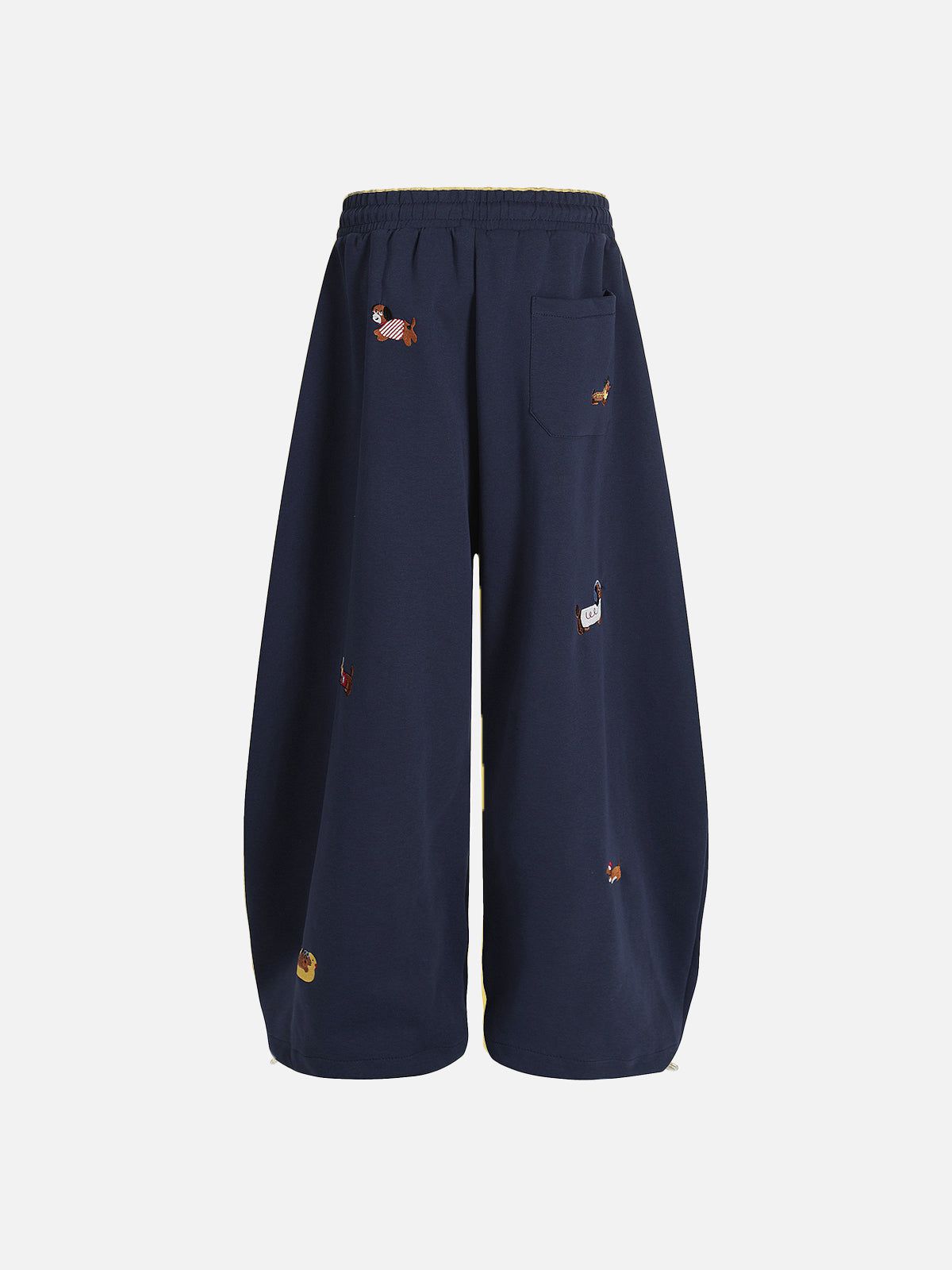 Haaura Embroidery Puppy Baaggy Barrel Sweatpants
