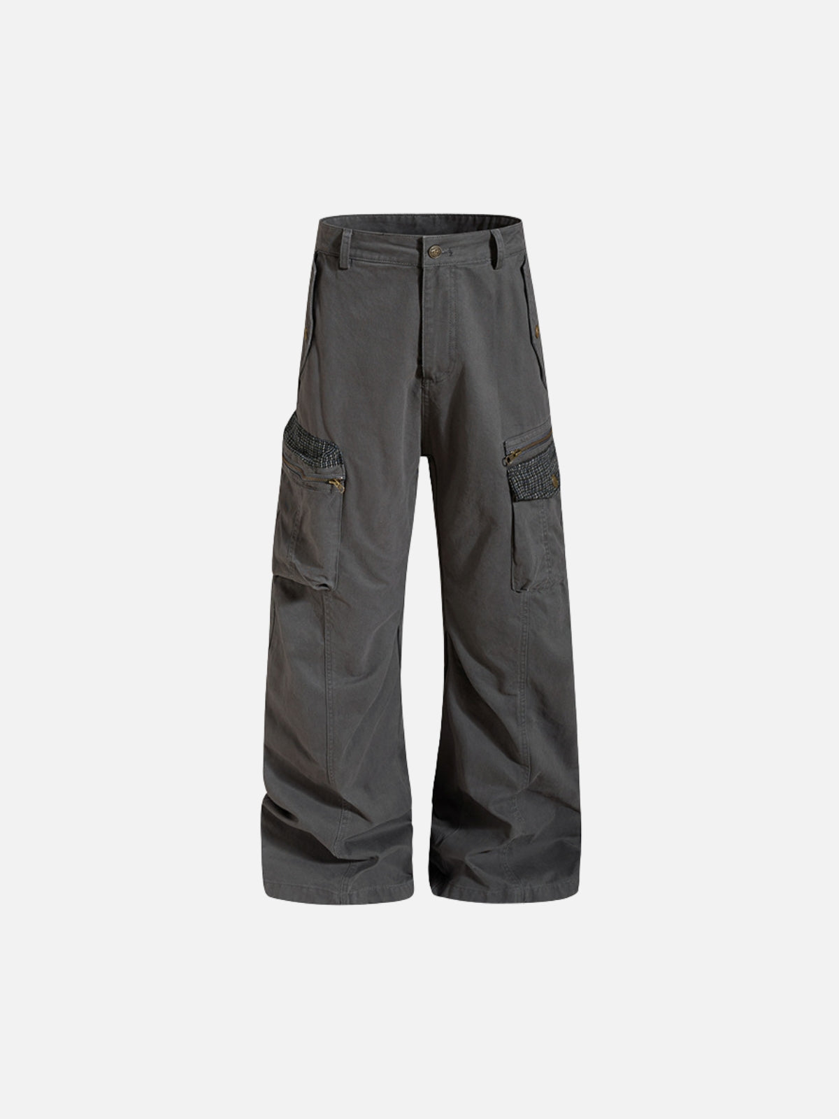 Haaura Zipper Cargo Baggy Pants