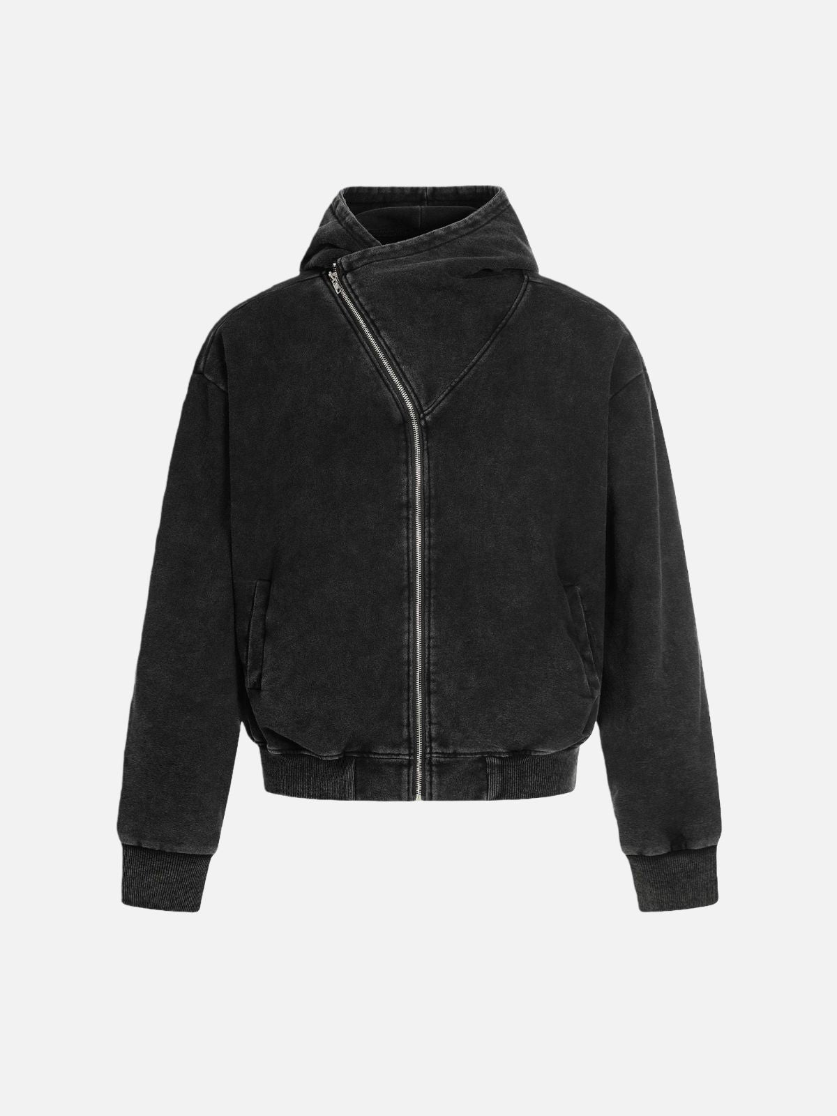 Haaura Deconstructive Boxy Zip Up Hoodie