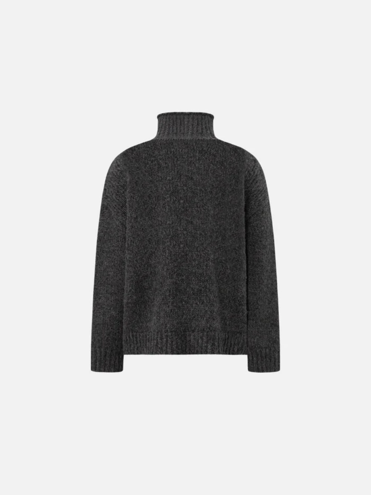 Haaura Button High Neck Knit Cardigan