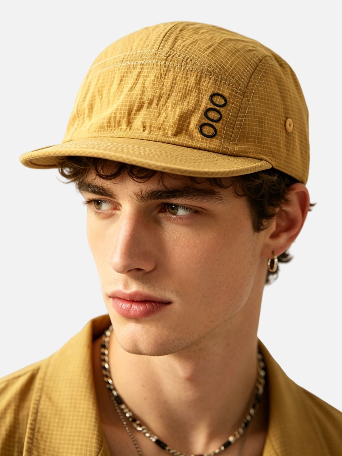Geometric Line Print Bucket Hat