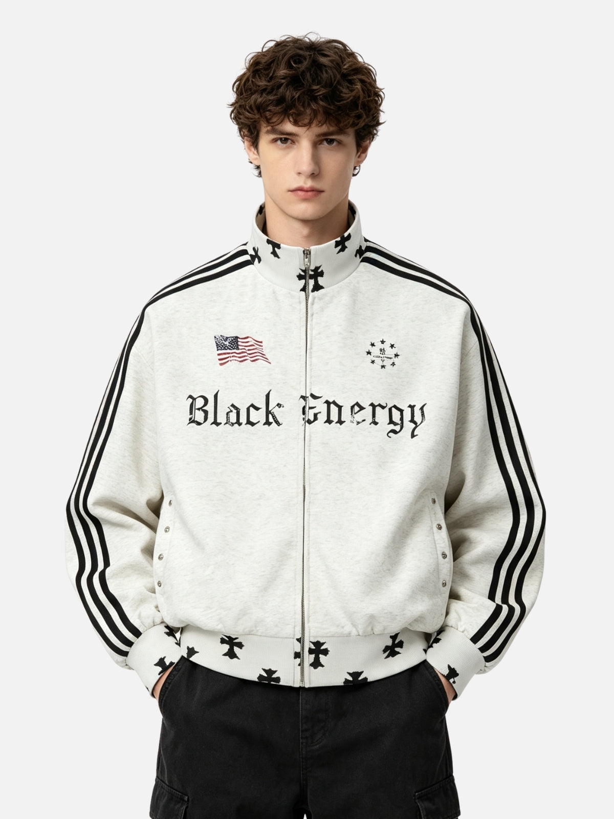 Haaura Gothic Letter Track Jacket