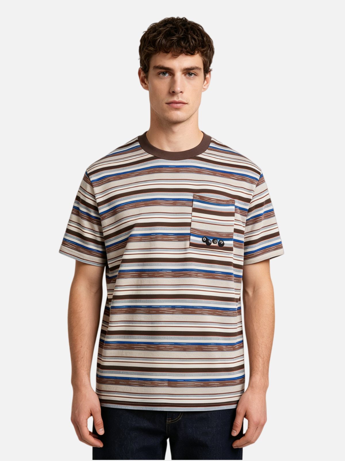 Haaura Striped Pocket Tee