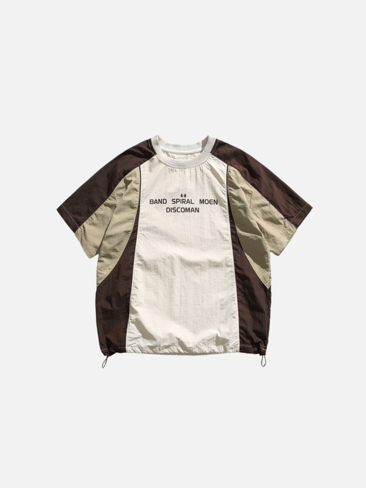 Haaura Color Block Drawstring Hem Tee