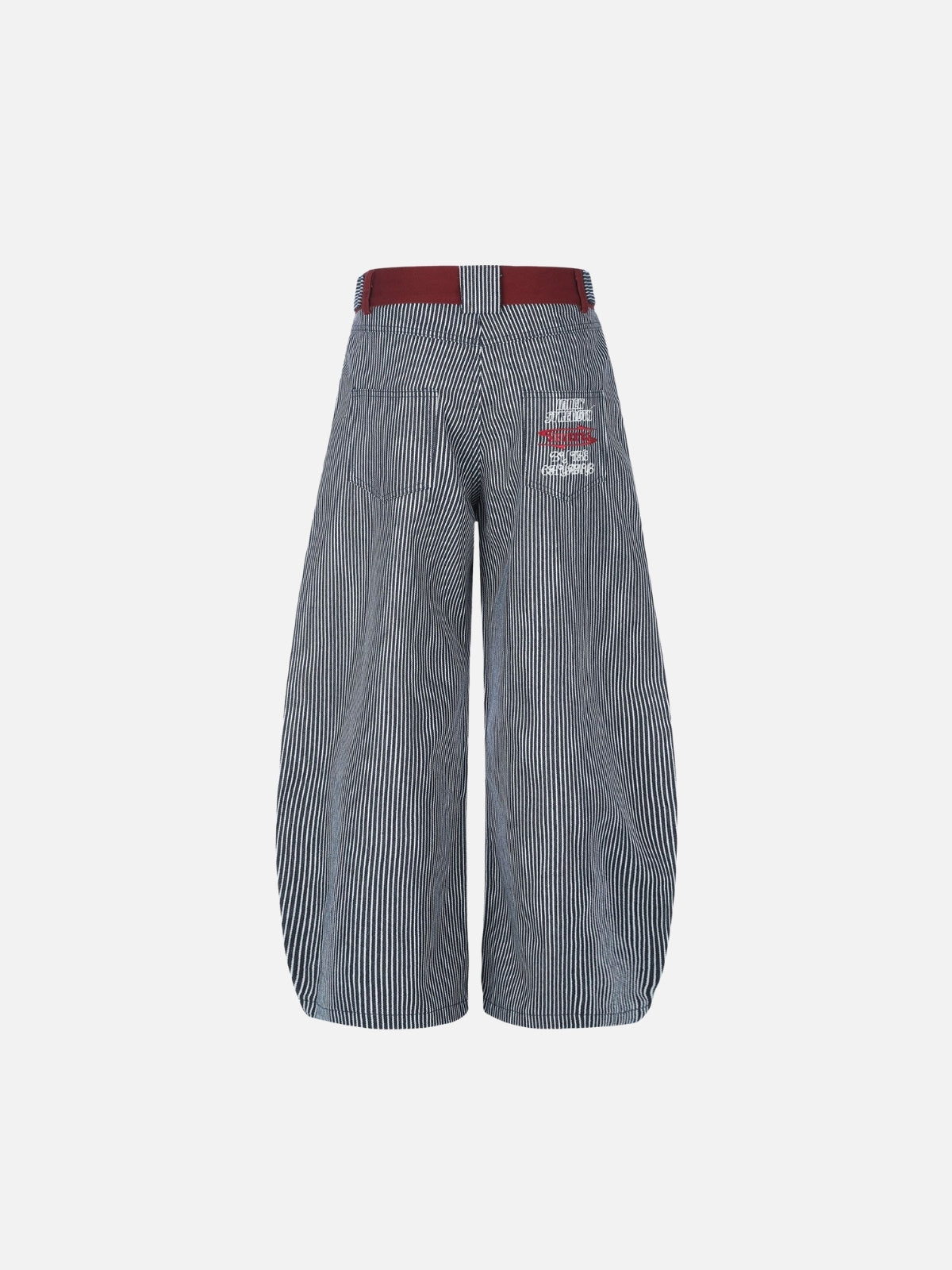 Haaura Contrast Waist Stripe Baggy Pants