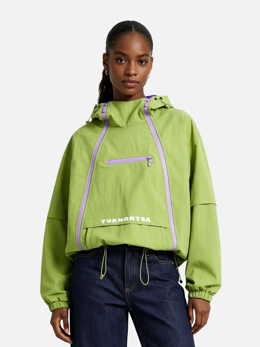 Haaura Contrast Zip Half Zip Jackets