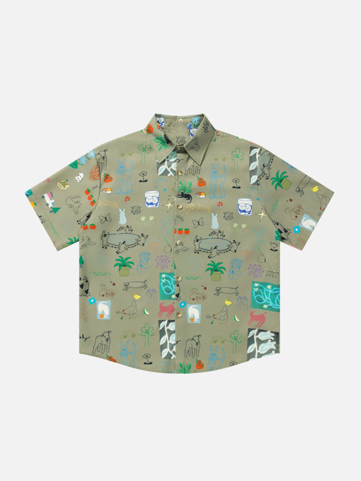 Haaura “Doodle Paradise” Illustrated Doodle Shirt