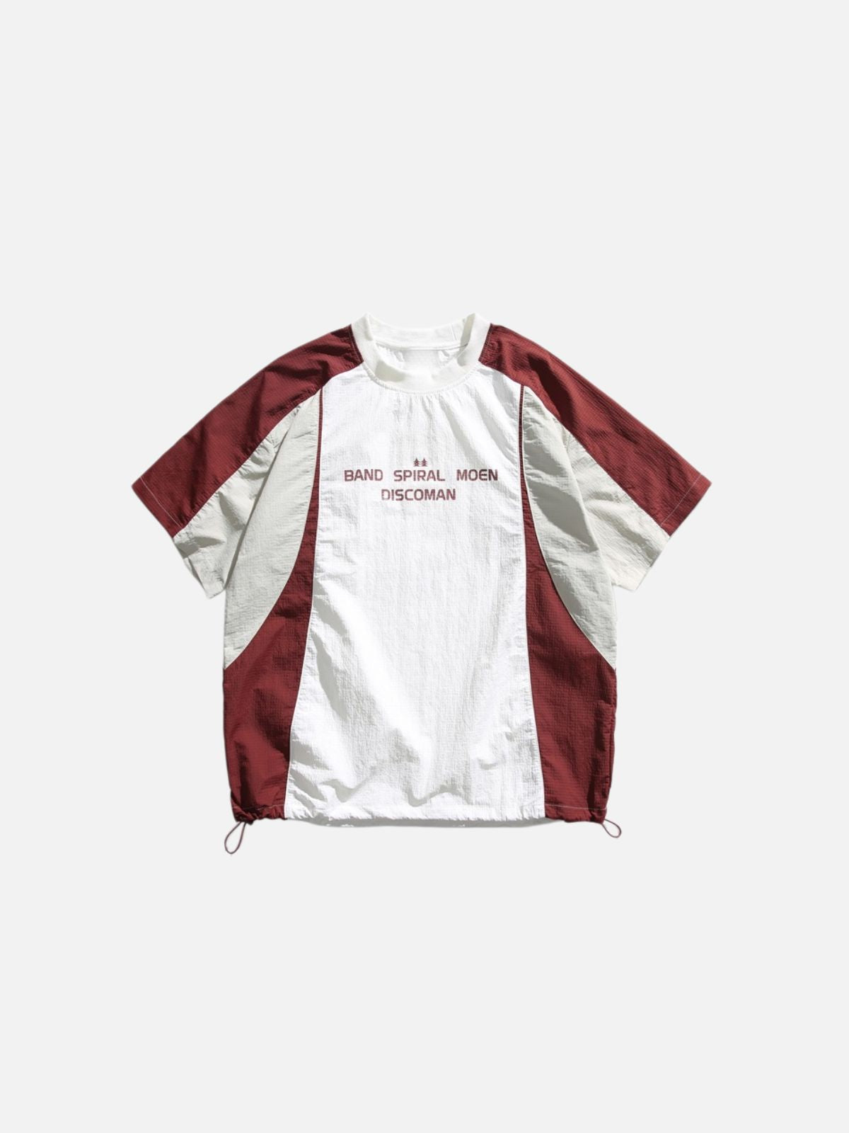Haaura Color Block Drawstring Hem Tee