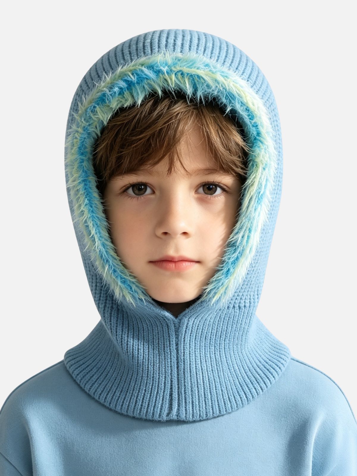 Fluffy Trim Balaclava