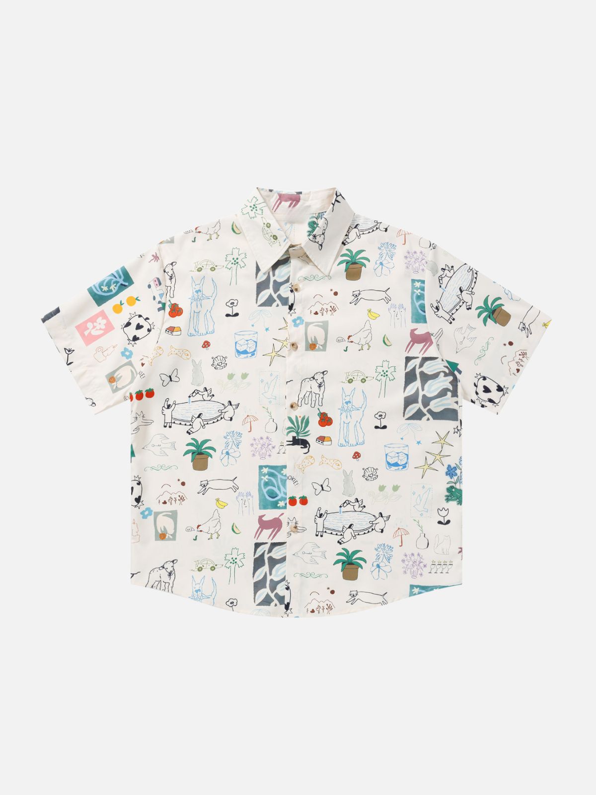 Haaura “Doodle Paradise” Illustrated Doodle Shirt
