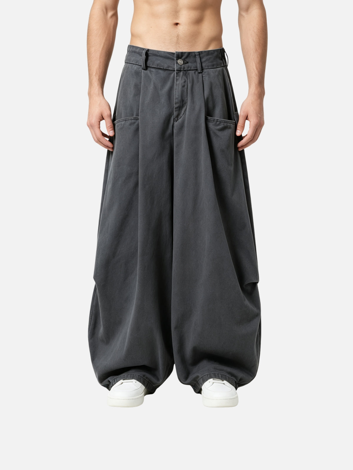 Haaura Cargo Baggy Barrel Pants