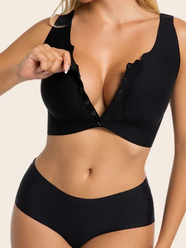 Plus Size Wireless Front-Close Comfort Jelly Bra