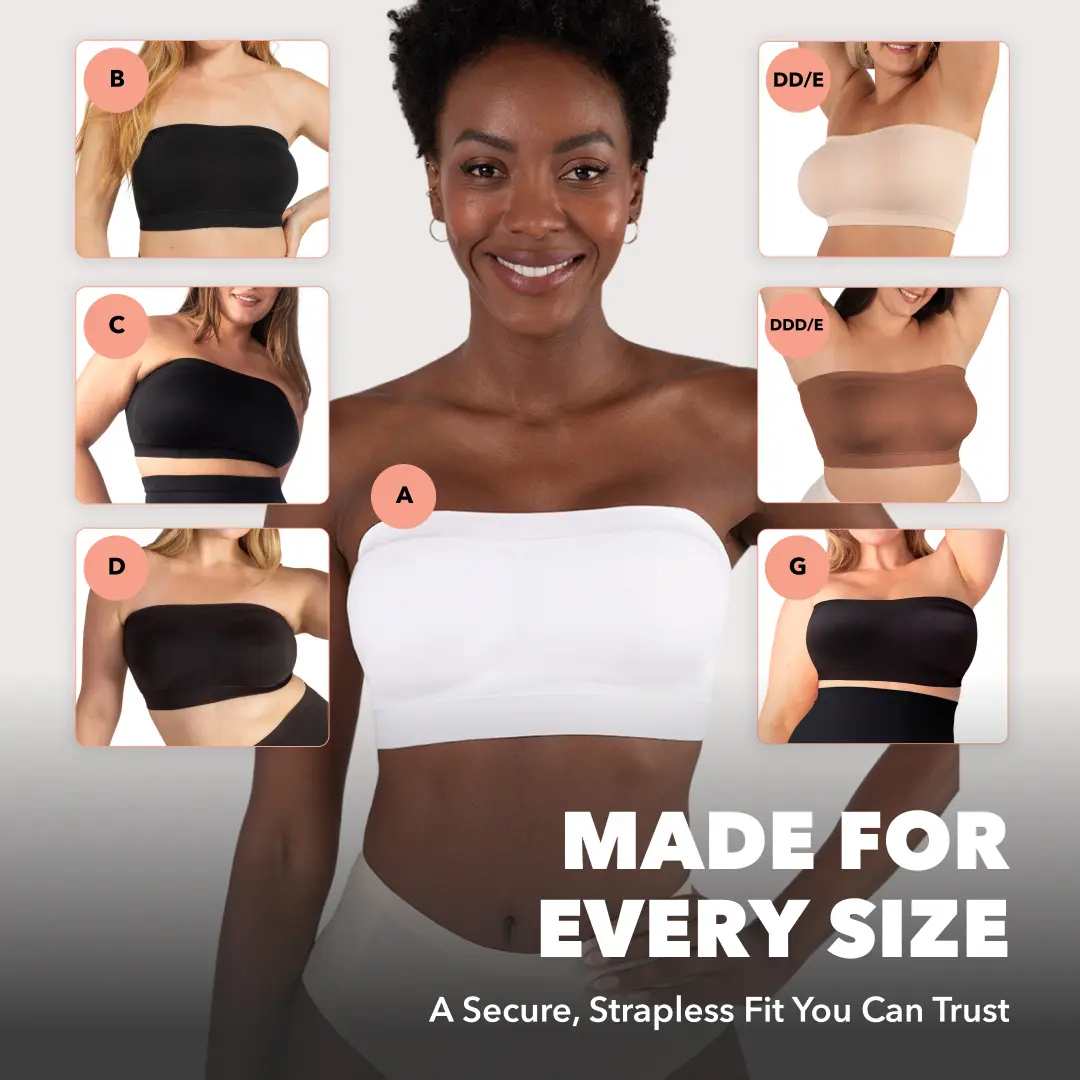 Strapless Convertible Bra Wireless Comfort Removable Straps