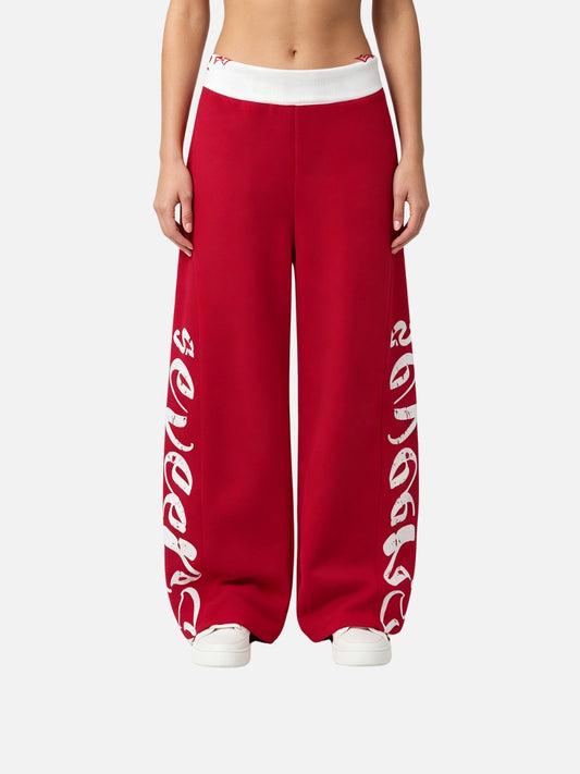 Haaura Contrast Waist Script Sweatpants