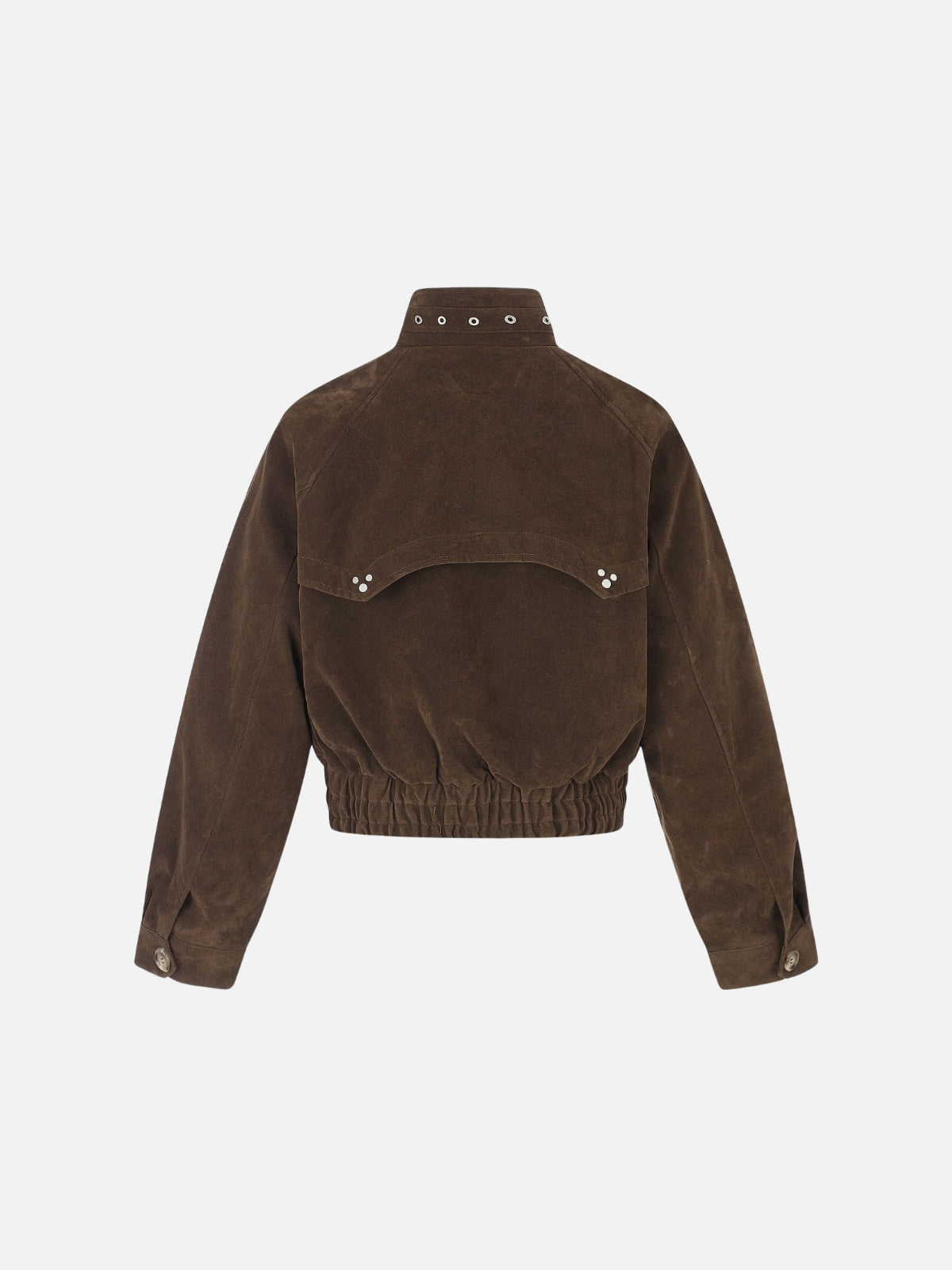 Haaura Suede Utility Zip Up Jacket