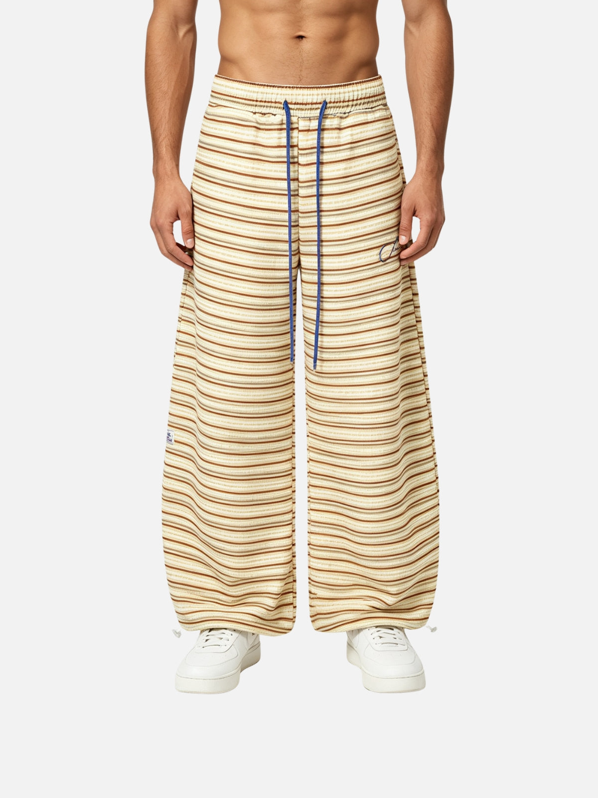 Haaura Stripe Baggy Sweatpants