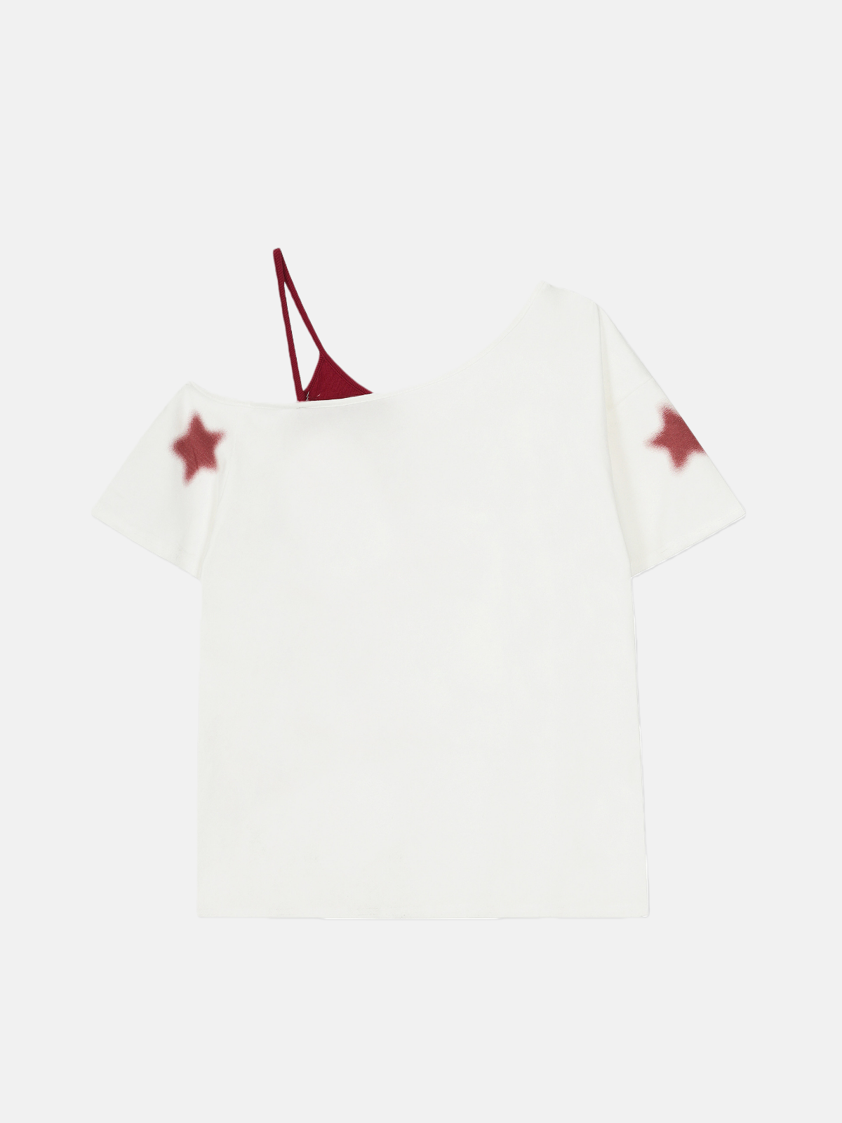 Haaura Star Graphic Off-The-Shoulder Tee