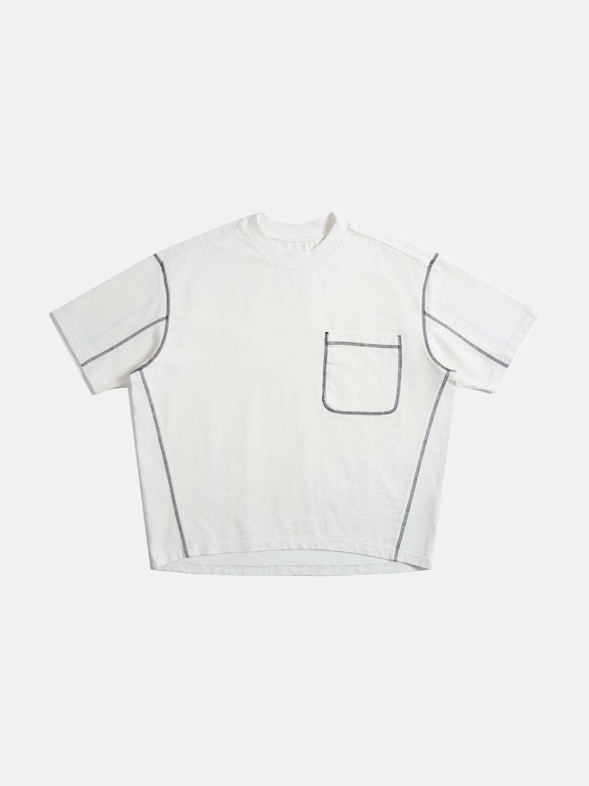 Haaura Contrast Stitch Pocket Relaxed Tee