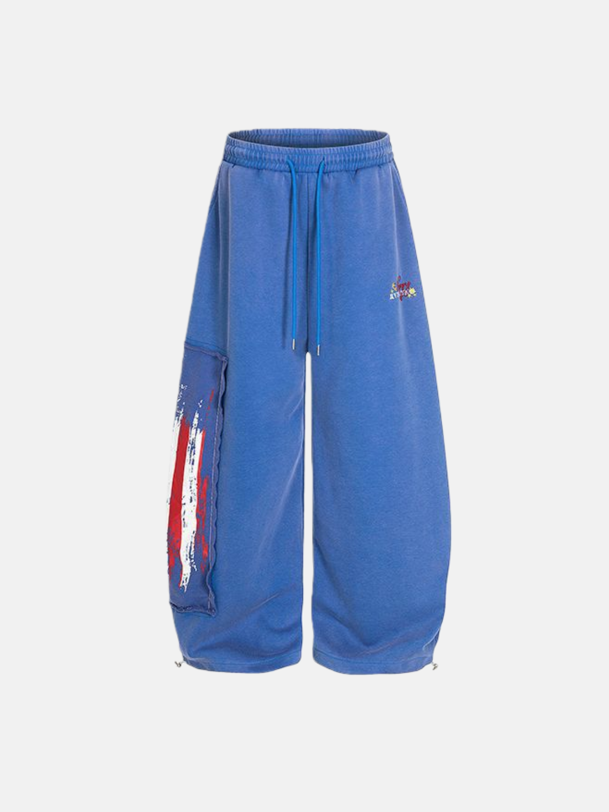 Haaura Patch & Badge Drawstring Super Baggy Sweatpants