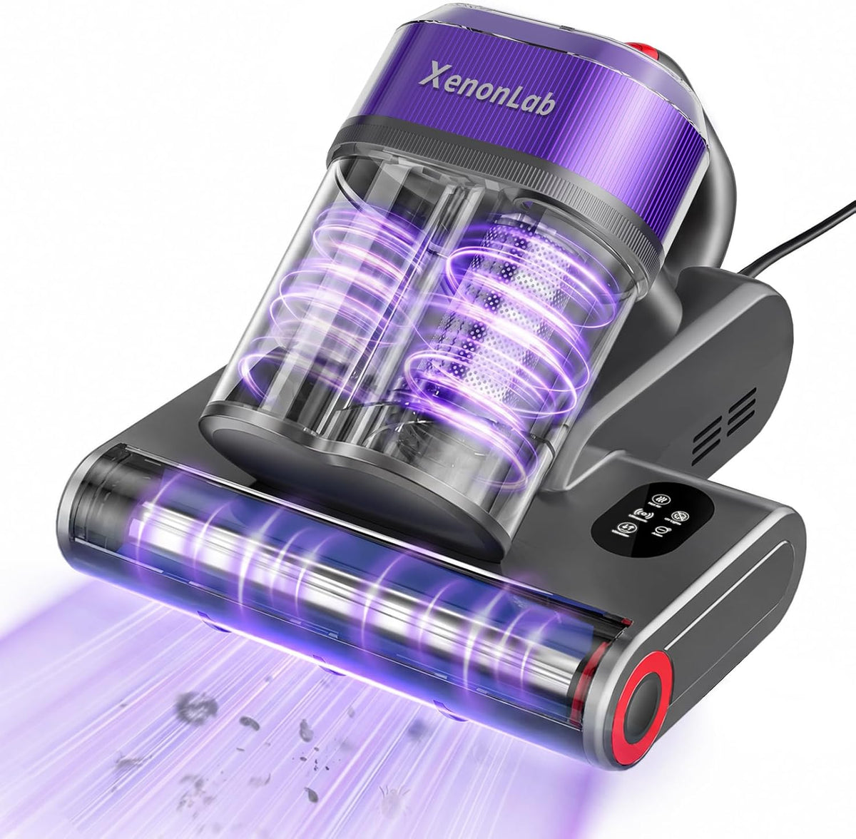 Mattress Vacuum Cleaner, 18000Pa Bed Vacuum with 275nm UV-C Light, 140°F Heated Air, Ultrasonic Technology & HEPA Filtration for Beds, Sofas, Upholstery and Pet Beds