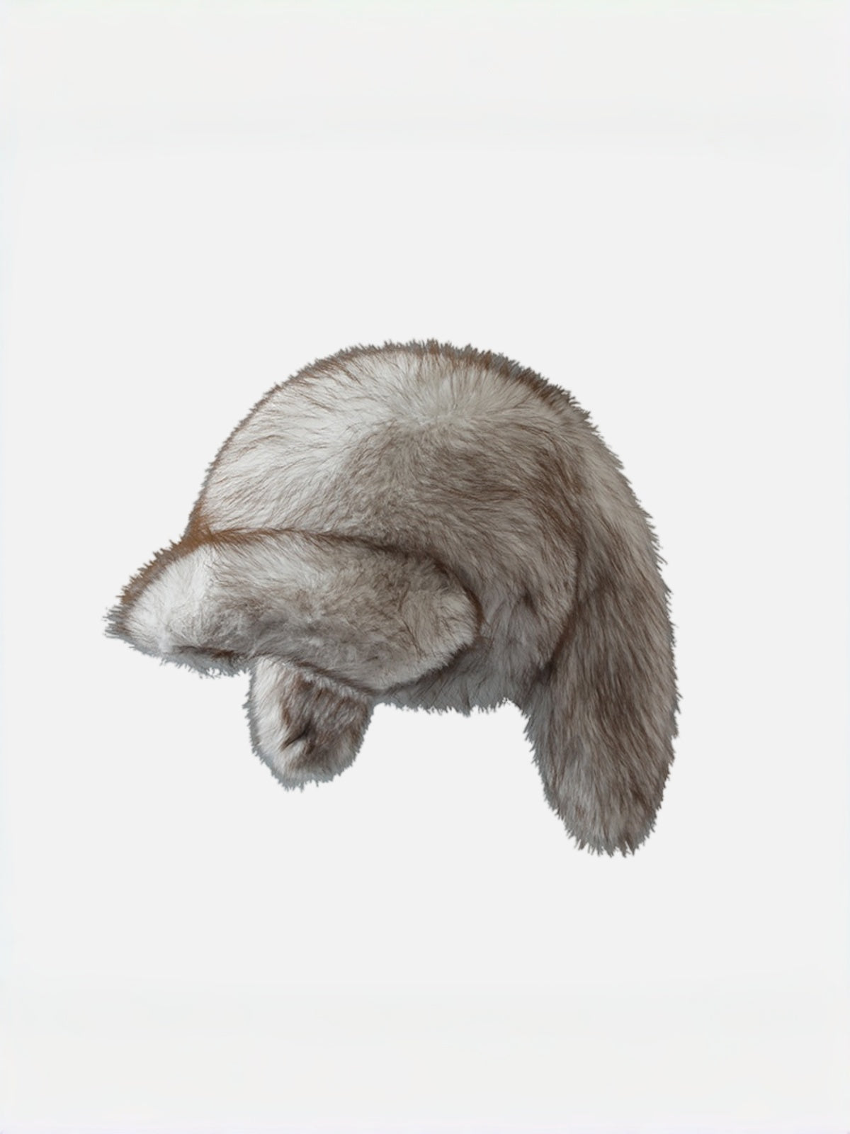 Spotted Fluffy Bunny Ear Hat