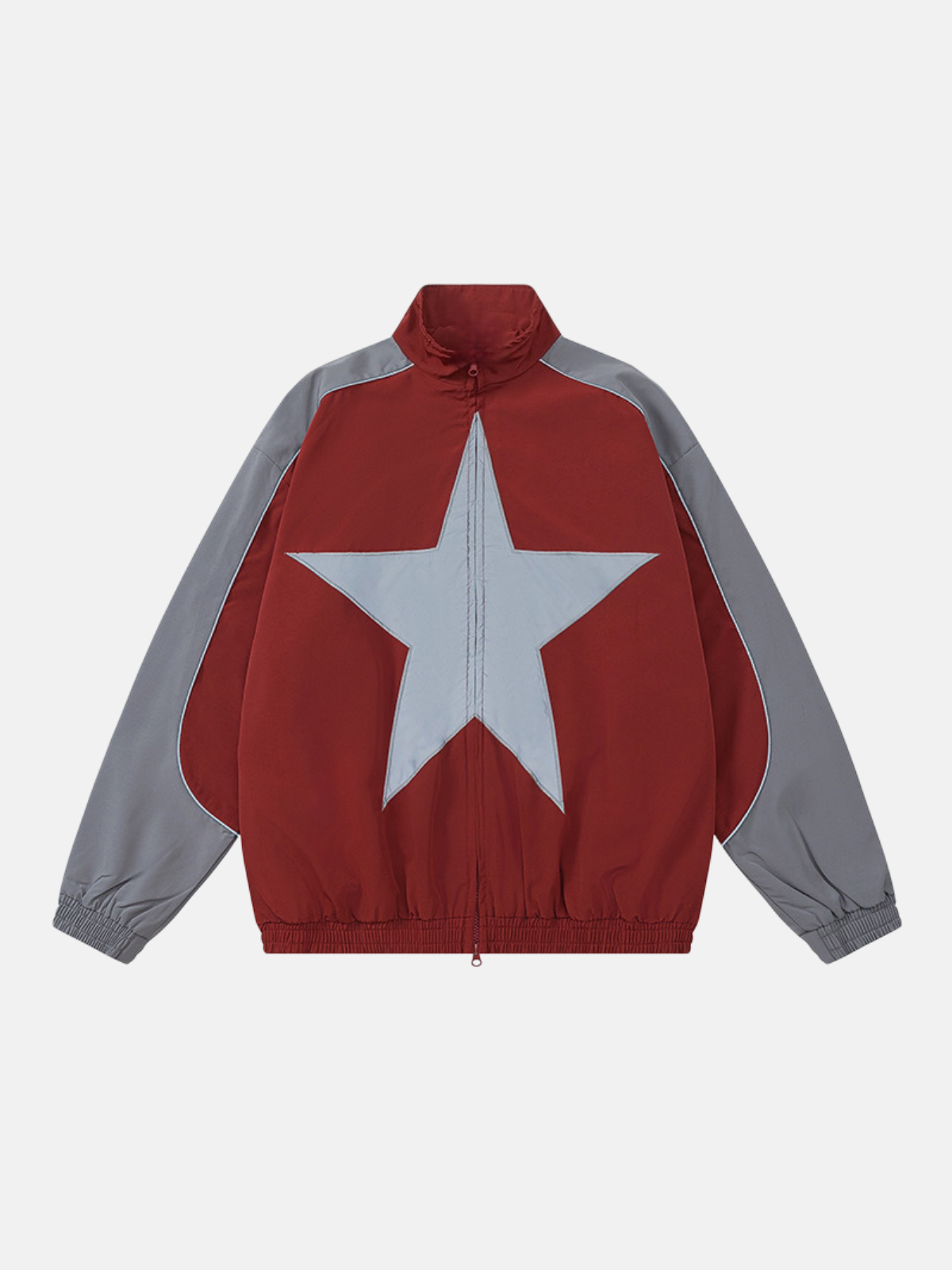 Haaura Panel Star Graphic Zip-Up Jacket