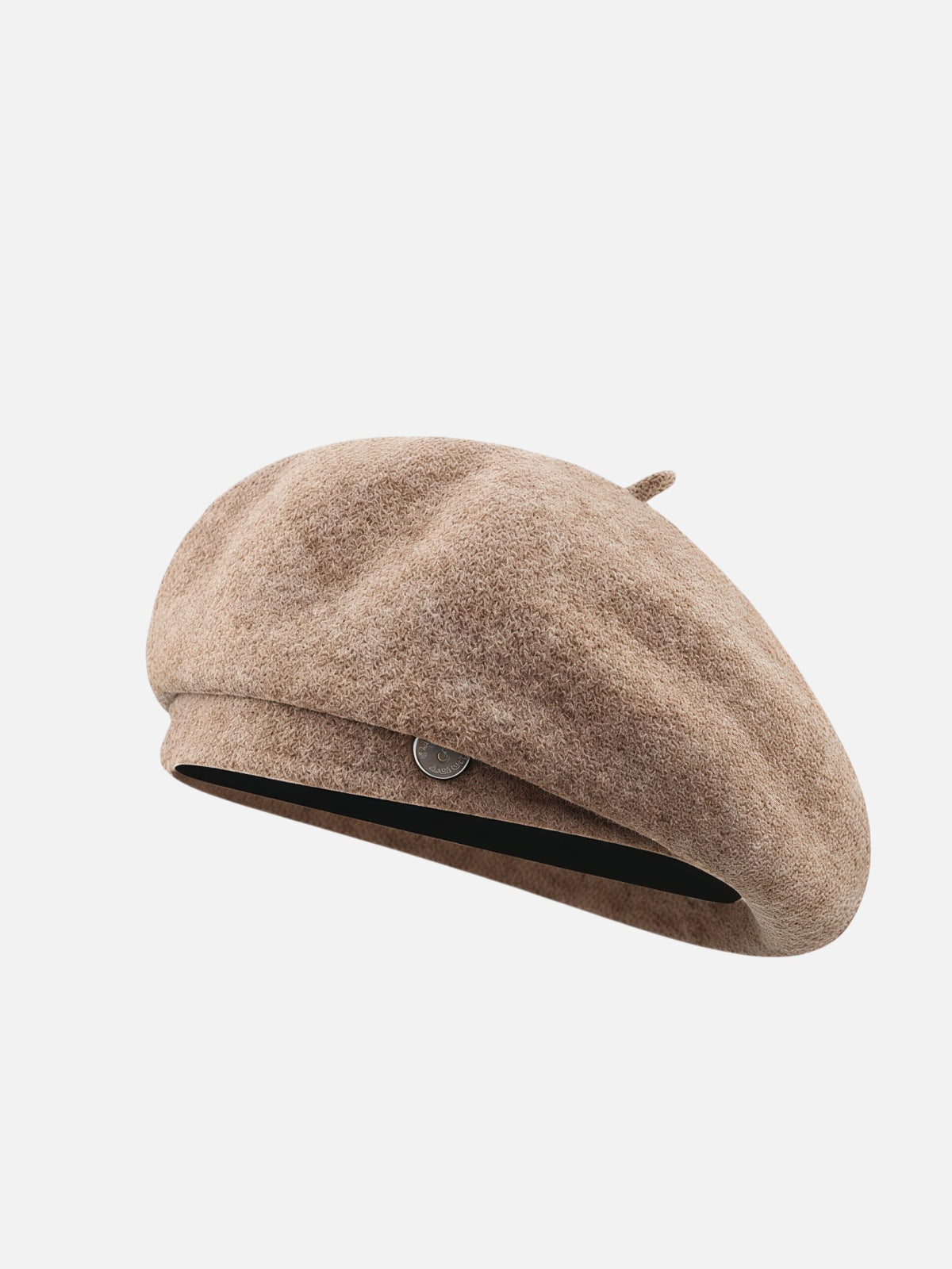 Red Felt Metal Badge Beret