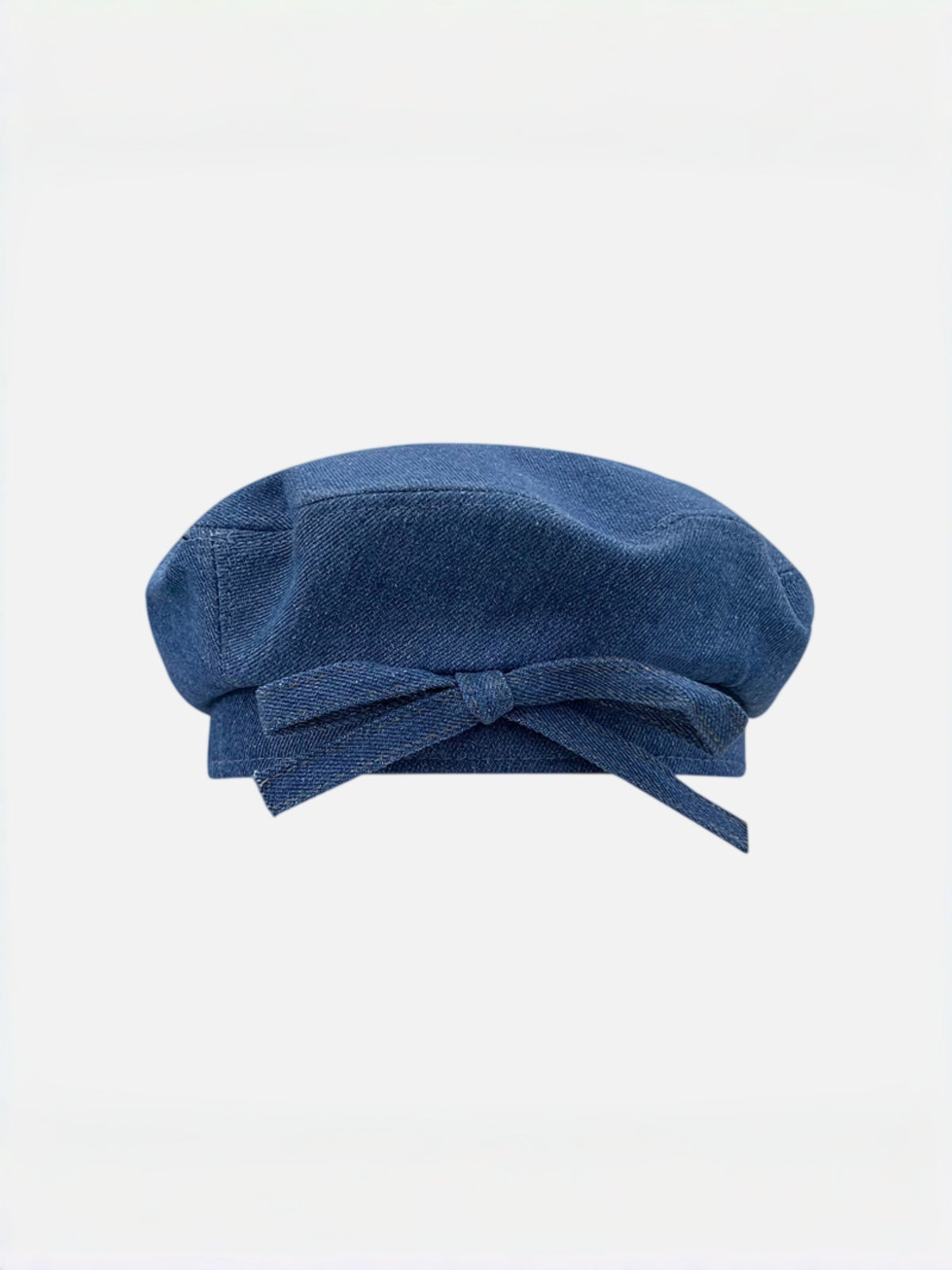 Denim Bow Beret