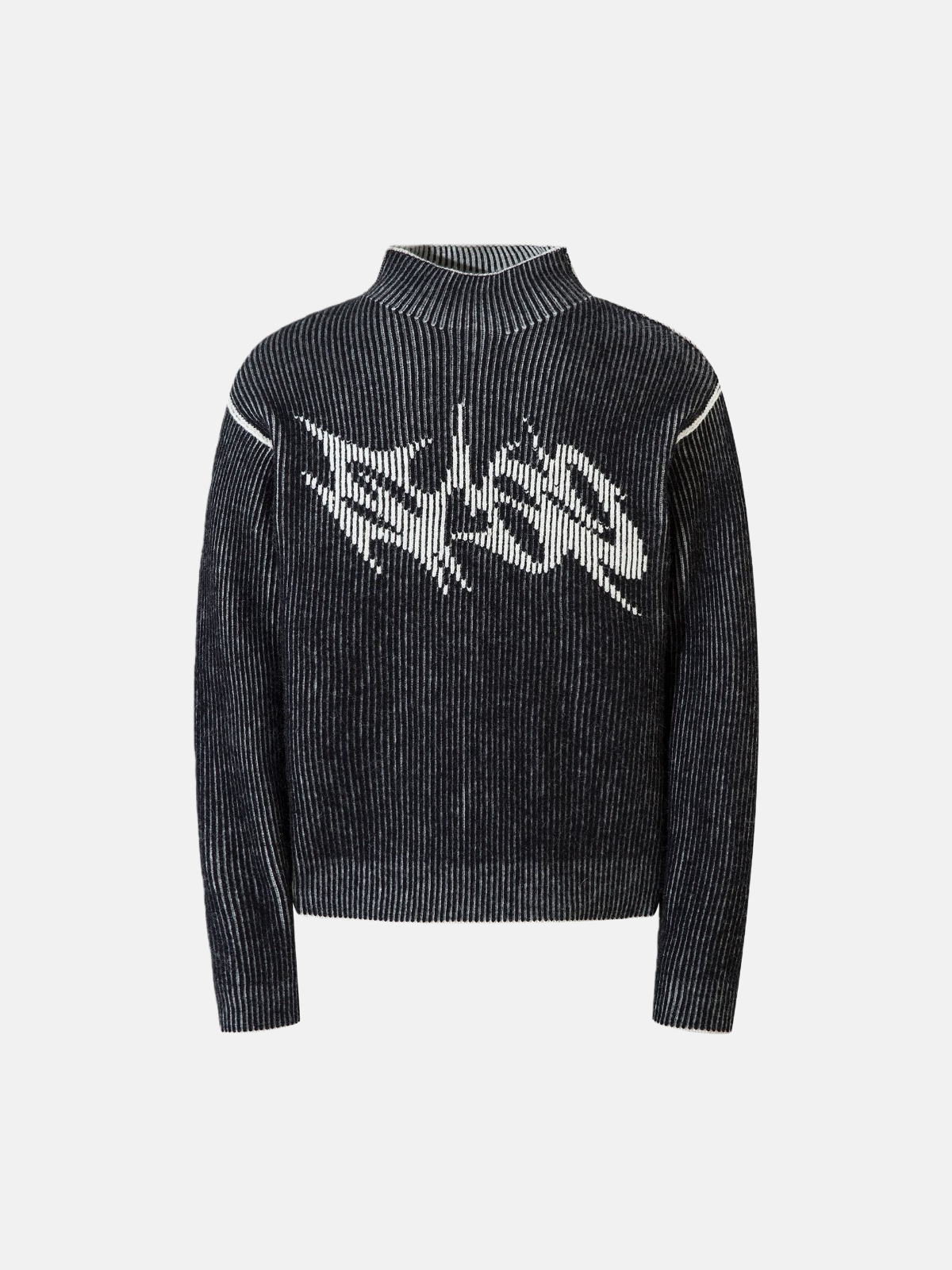 Haaura Symbol-Intarsia Turtleneck Sweater
