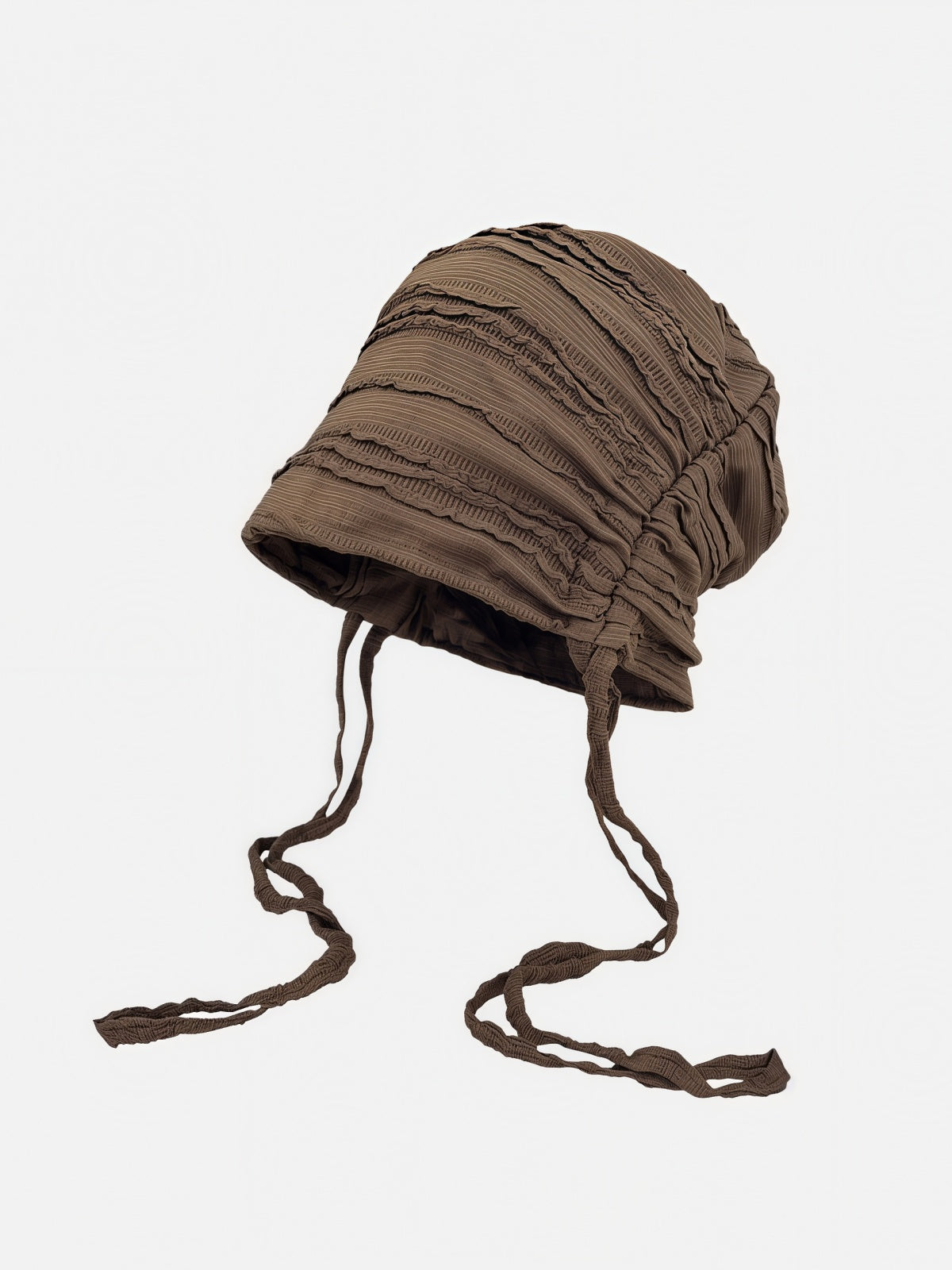 Ruched Tie Slouchy Cap