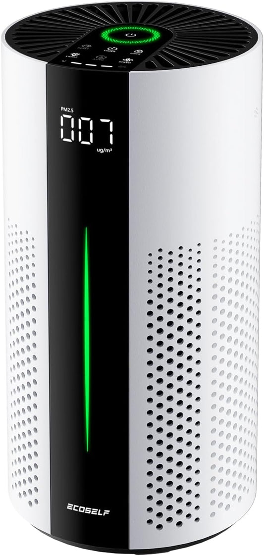 HEPA Air Purifier for Large Rooms up to 1800 Sq. Ft., 360° Air Intake, PM2.5 Display, Smart Auto Mode, 20 dB Sleep Mode, 3-Stage Filtration for Dust, Smoke, Pollen & Pet Odors